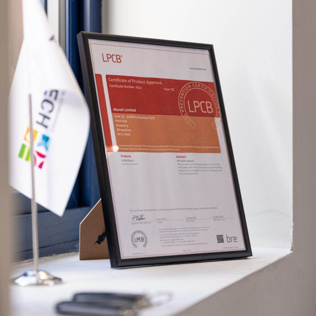 lpcb certificate for aluroll accreditation